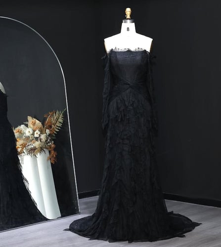 فستان ناعم دانتيل ثلاث اللون من سمارا بوتيك-S107