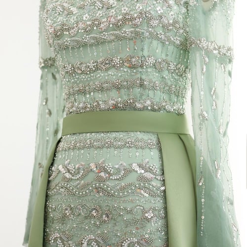 فستان سهرة فاخر وناعم من سمارا بوتيك-E54