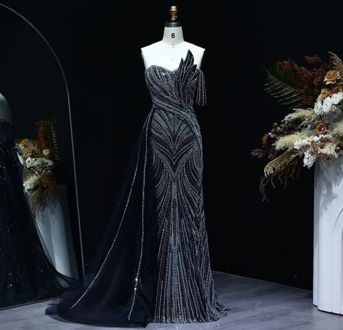 فستان سهرة أعراس تطريز يدوي من سمارا بوتيك-A71