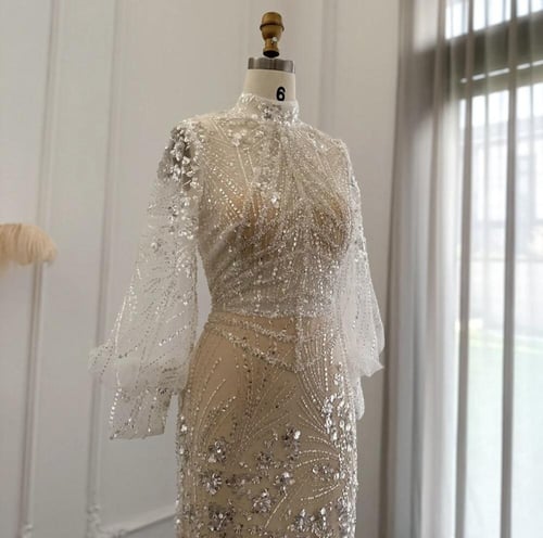 فستان فاخر بأكمام طويلة من سمارا بوتيك-A11