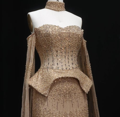 فستان أعراس فاخر تطريز يدوي من سمارا بوتيك-A89