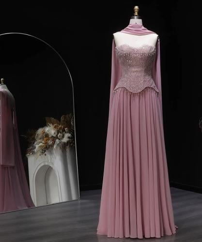 Soft evening dress in a bright color from Samara Boutique - S170
