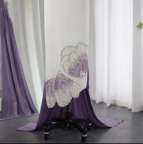 فستان سهرة أنيق من سمارا بوتيك-فراشة وكتف واحد ،مي...