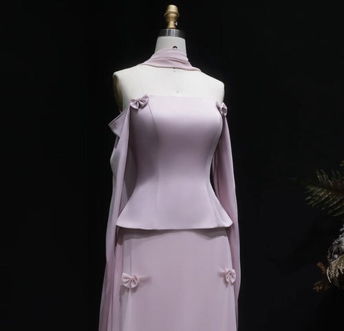 فستان سهرة ناعم من سمارا بوتيك-S144