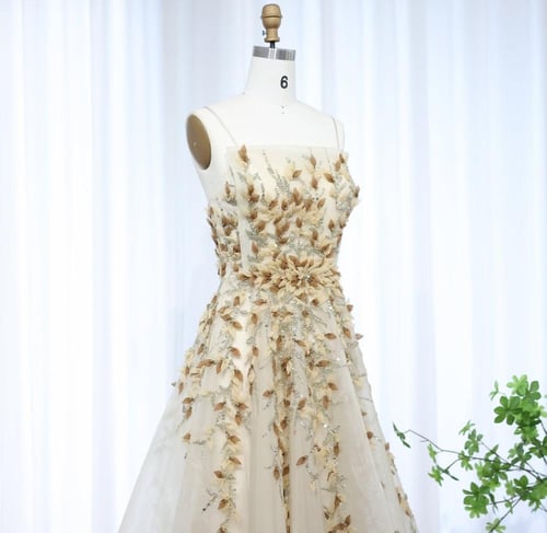 فستان ملكة راقي بألوان خريفية من سمارا بوتيك-P51