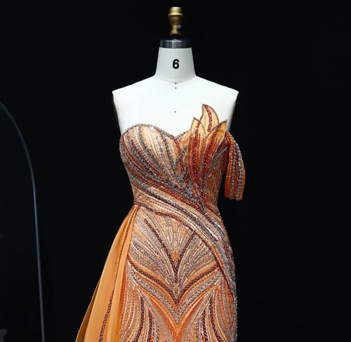 فستان سهرة أعراس تطريز يدوي من سمارا بوتيك-A71