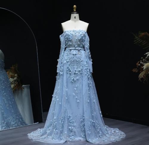 فستان ملكة بورود ثلاثية وأكمام طويلة من سمارا بوتي...