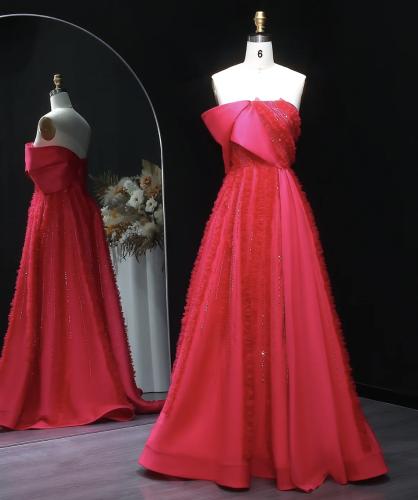 Soft fuchsia evening dress from Samara Boutique - S157