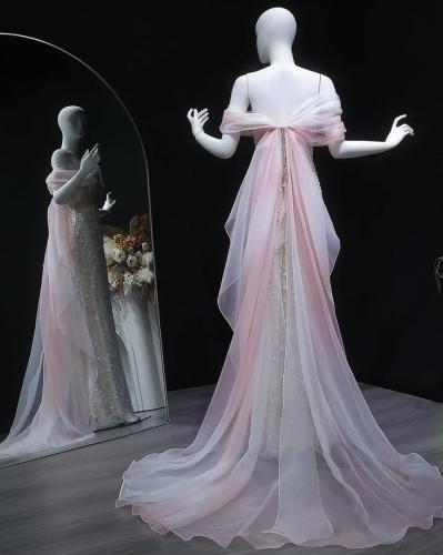 Soft pink evening dress from Samara Boutique - S164