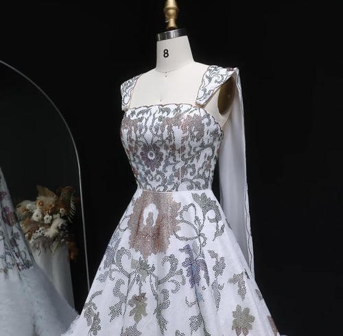 فستان زفاف ليلة العمر فاخر من سمارا بوتيك-W3