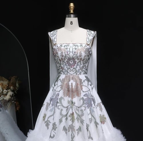 فستان زفاف ليلة العمر فاخر من سمارا بوتيك-W3