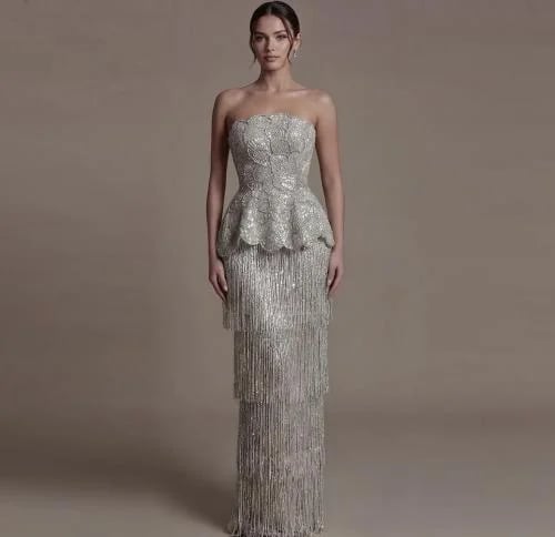 Samara Boutique Hand-Embroidered Evening Dress Top...