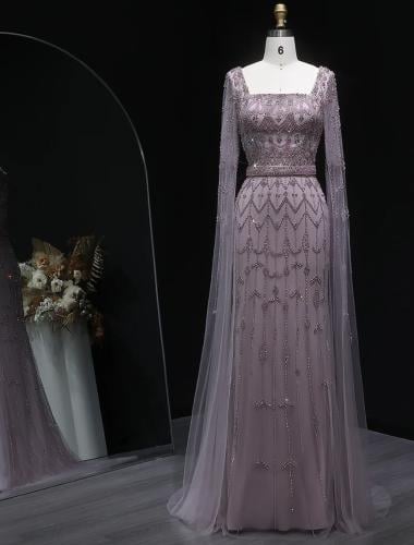 فستان سهرة تطريز يدوي من سمارا بوتيك-A112