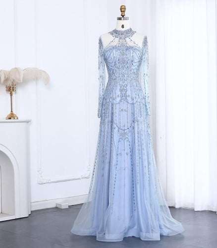 فستان أعراس فاخر مع تطريز يدوي من سمارا بوتيك-A66