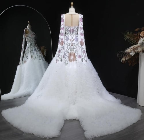 فستان زفاف ليلة العمر فاخر من سمارا بوتيك-W3