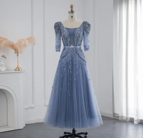 فستان سهرة تطريز يدوي من سمارا بوتيك-S59