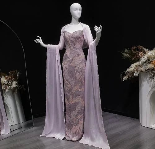 Soft pink dress from Samara Boutique - A140