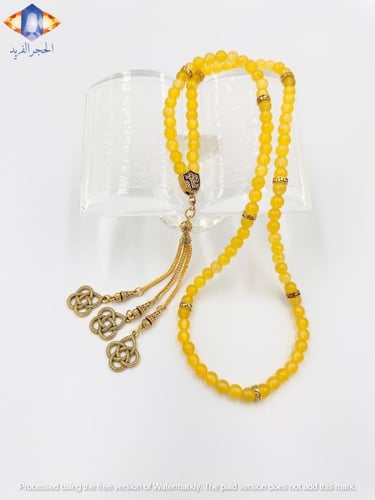 حجراليشب (كالسيدوني ) الأصفر الطبيعي الكريم الساحر...