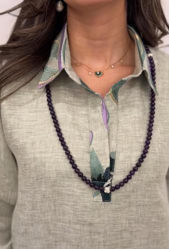 حجر الأماثيست (الجمشت ) الطبيعي الكريم الفاتن في ا...