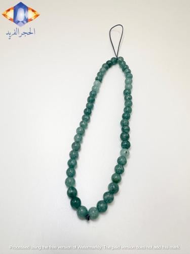 سلسله جوال من حجر الأكوامارين الكريم الطبيعي الملك...