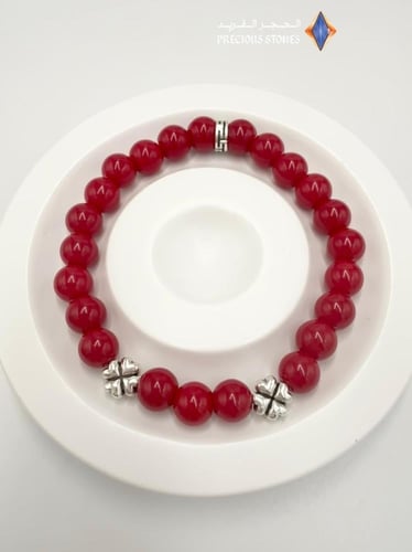 سوار حجر المرجان الأحمر ( الكورال الأحمر) الكريم ا...