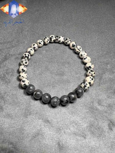 سوار حجر دلميشن الطبيعي وحجر الطاووس الكريم الطبيع...