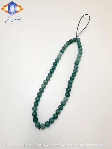 سلسله جوال من حجر الأكوامارين الكريم الطبيعي الملك...