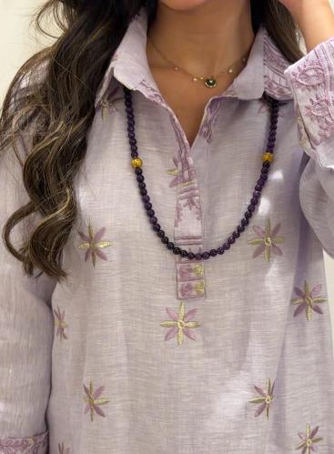 حجر الأماثيست (الجمشت ) الكريم الطبيعي الفاتن في ا...