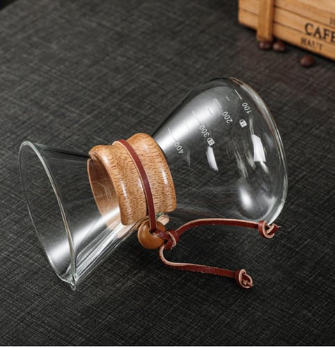 قطارة قهوة زجاجية مقاومة للحرارة 600 مل