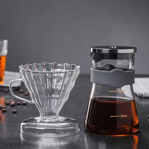 وعاء قهوة زجاجي من البورسليكات