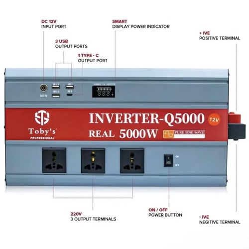 محول كهرباء توبيز 5000 واط