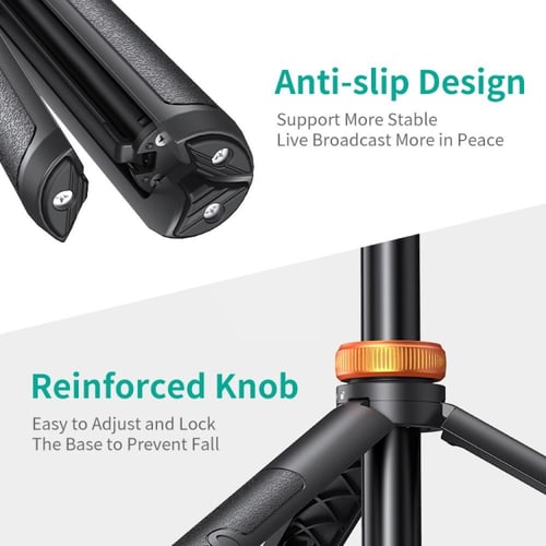 ترايبود تصوير و إضاءة متعدد الاستخدام ألمنيوم طوله...