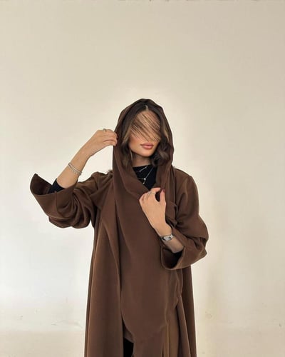 عبايه شتويه ملونه