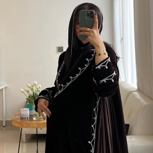 عباية غيم مخمل شتوي