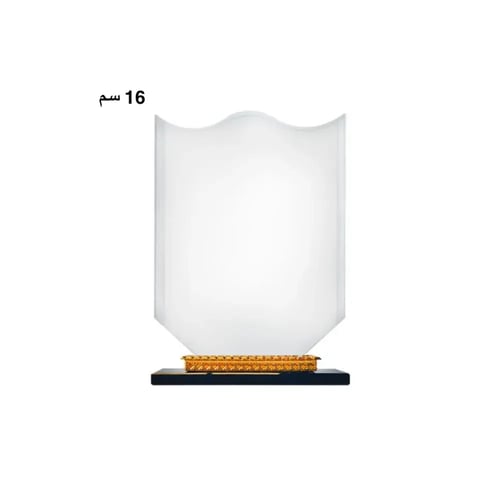 درع من الكرستال بأحجام مختلفة مع الطباعة