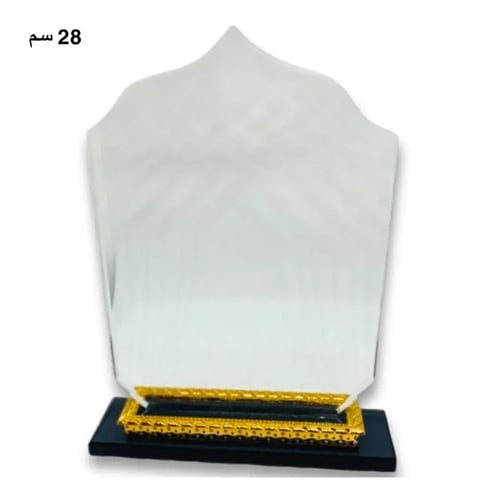 درع من الكرستال بأحجام مختلفة مع الطباعة