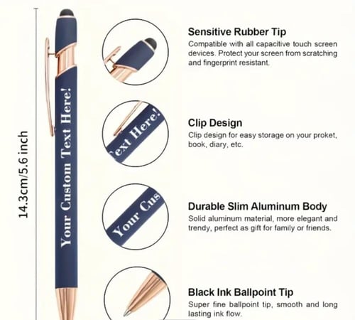 50 قلم للهدايا والدعاية مع الطباعة