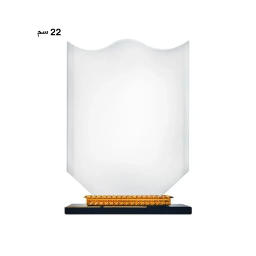 درع من الكرستال بأحجام مختلفة مع الطباعة