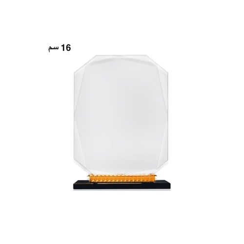 درع من الكرستال بأحجام مختلفة مع الطباعة