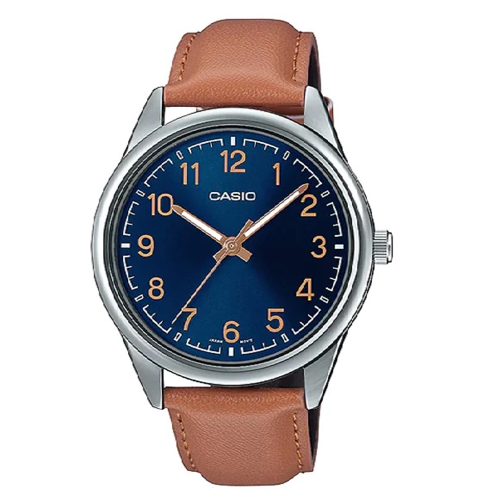 كاسيو جلد فاخر - جملي/كحلي