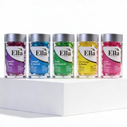 كبسولات زيت إيلا فيتامين للشعر متنوعة