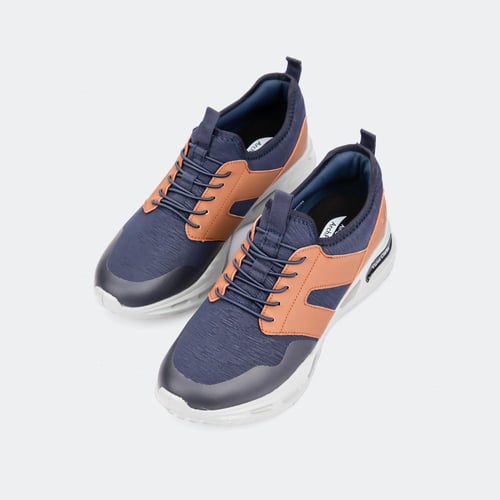 حذاء رياضي مريح للجري والنادي كحلي وعسلي