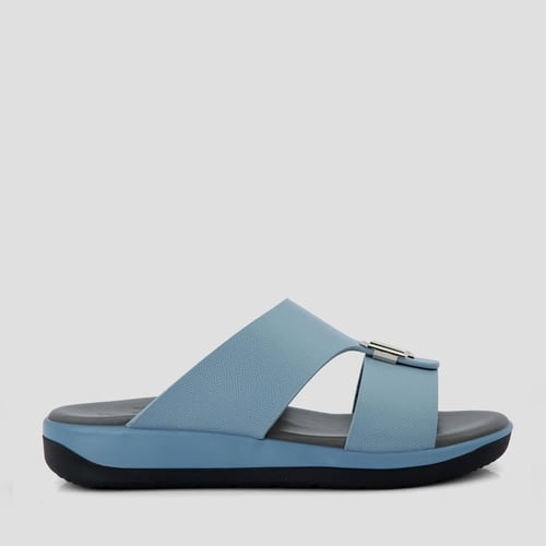 نعال شرقي أزرق بنعل طبي رمادي