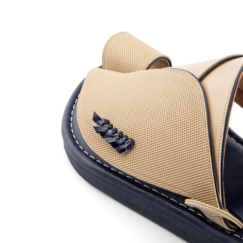 نعال شرقي طبي جلد بيج مميز