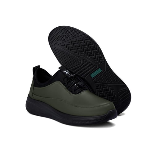 حذاء كاجوال كلاسيكي طبي زيتي من ماركة فيكتور كلارك