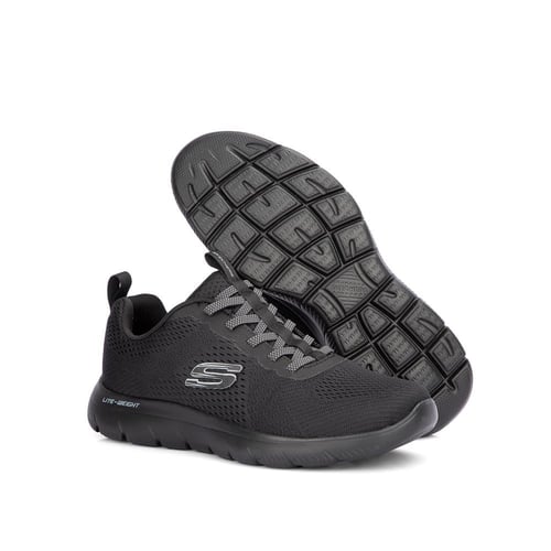 Skechers اسود بنعل طبي مريح لايت وايت