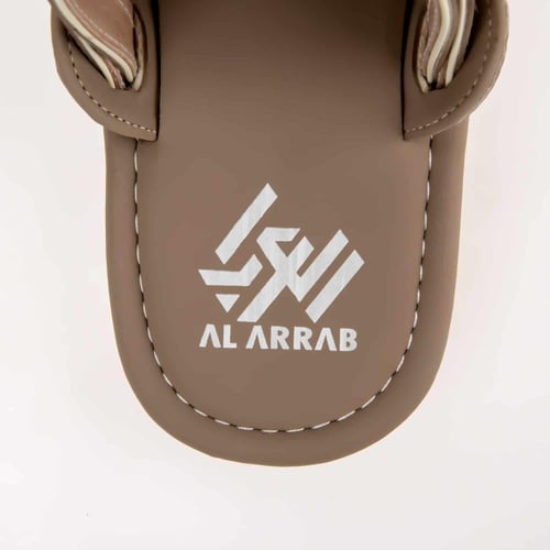 نعال رجالي وطني شرقي مطرز باللون البيج الفاخر