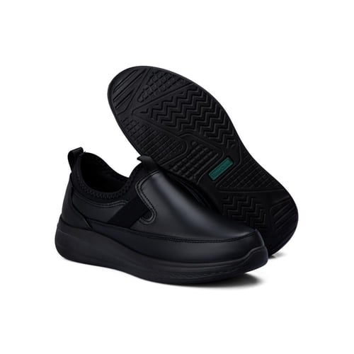 حذاء كاجوال جلد طبي من فيكتور كلارك - فخامة الاسود