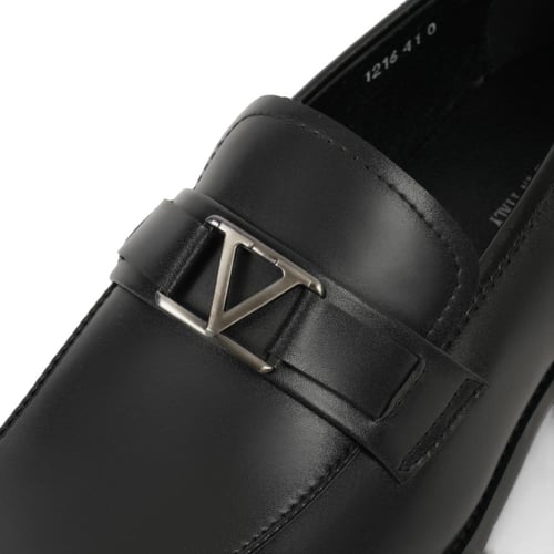 حذاء رسمي ايطالي جلد طبيعي بلون اسود