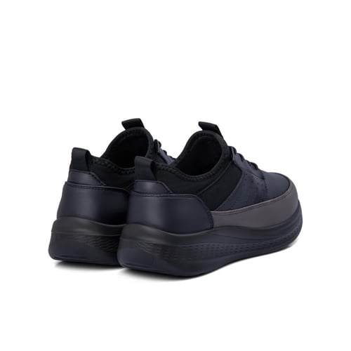 حذاء كاجوال طبي جلد اسود ورمادي طبيعي من فيكتور كل...